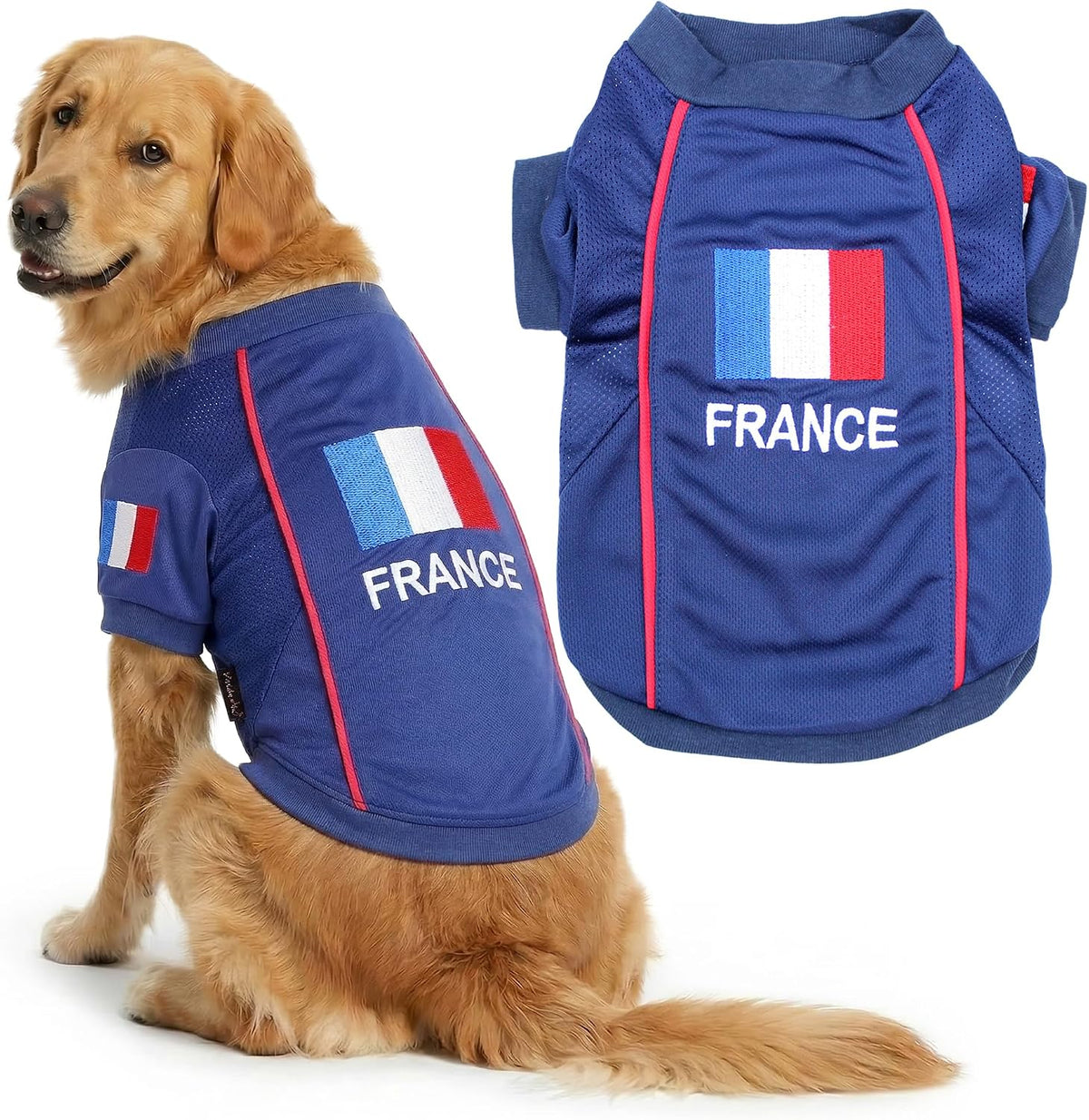 Parisian Pet Soccer Jersey for Dogs – Breathable Mesh Team Jersey, XS–5XL