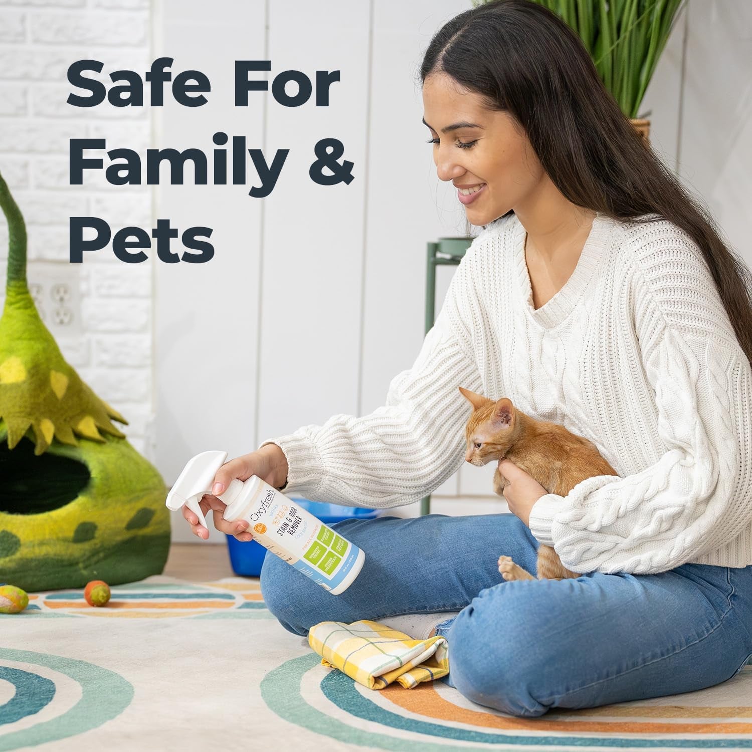 Pet Stain Odor Remover Spray Dog Cat Urine Cleaner Carpet & Home