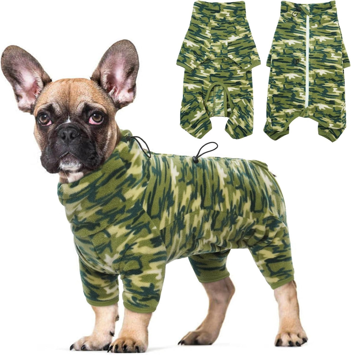 Full-Body Fleece Dog Winter Coat – 13 Patterns, XS–4XL