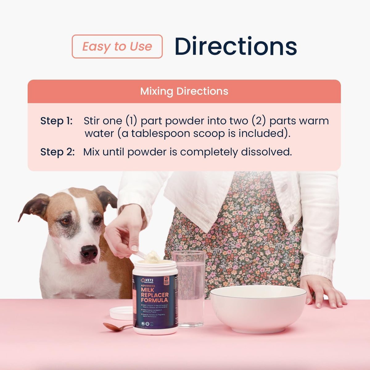 Vets Preferred Puppy Milk Replacer with Colostrum – 12 oz