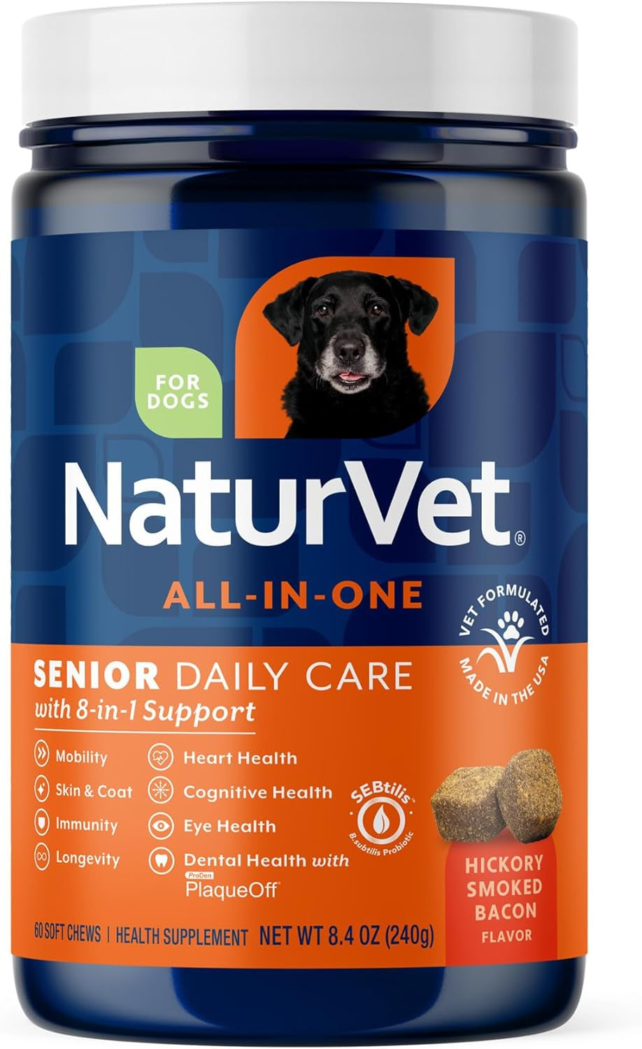 Dog Multivitamin Soft Chews 10 in 1 Joint Skin Digestion Immune 60ct Senior- 60 Soft Chews