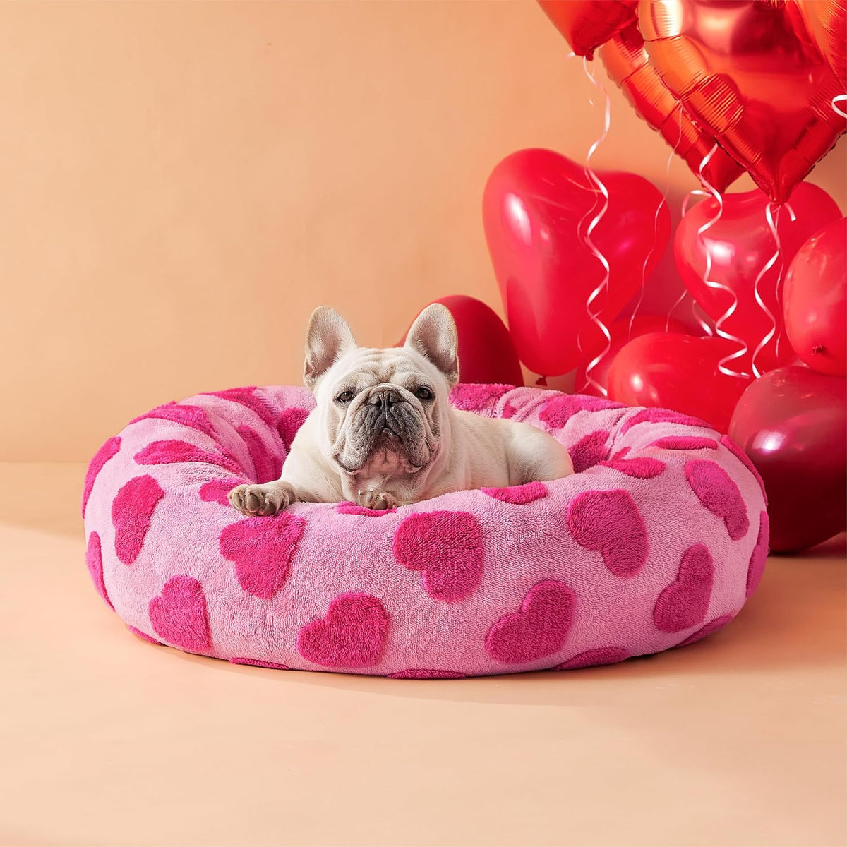 LE SURE Donut Dog Bed – 7 Sizes, 5 Patterns