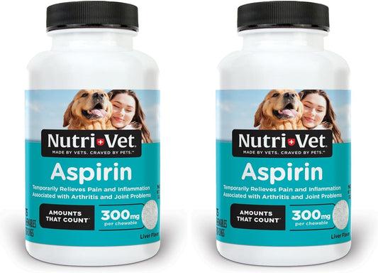 Nutri-Vet Dog Aspirin 300 mg for Large Dogs | Joint & Arthritis Relief