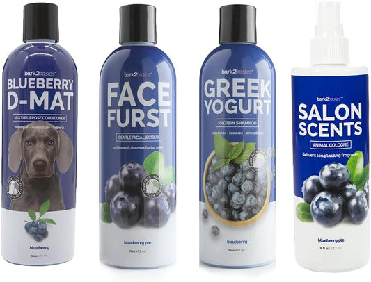 Blueberry Cat & Dog Grooming Bundle Shampoo Conditioner Spray Set Default Title
