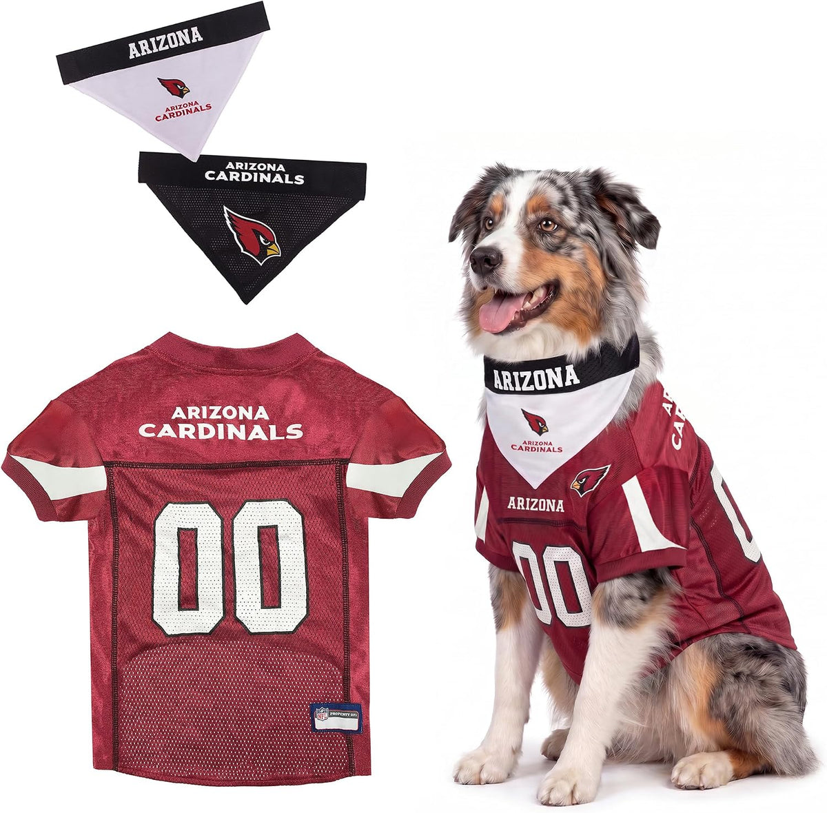 NFL Dog Jersey & Tie Bandana Set Official Pet Apparel All Teams