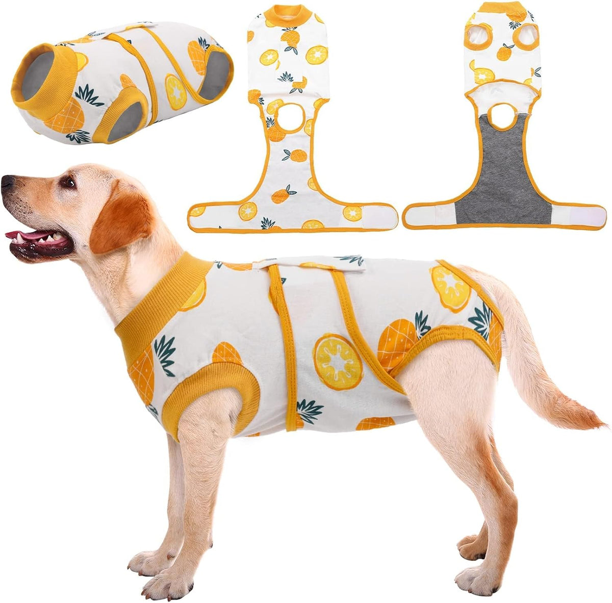 Kuoser Recovery Suit for Dogs & Cats – Soft Cotton Surgery Suit, XS–2XL