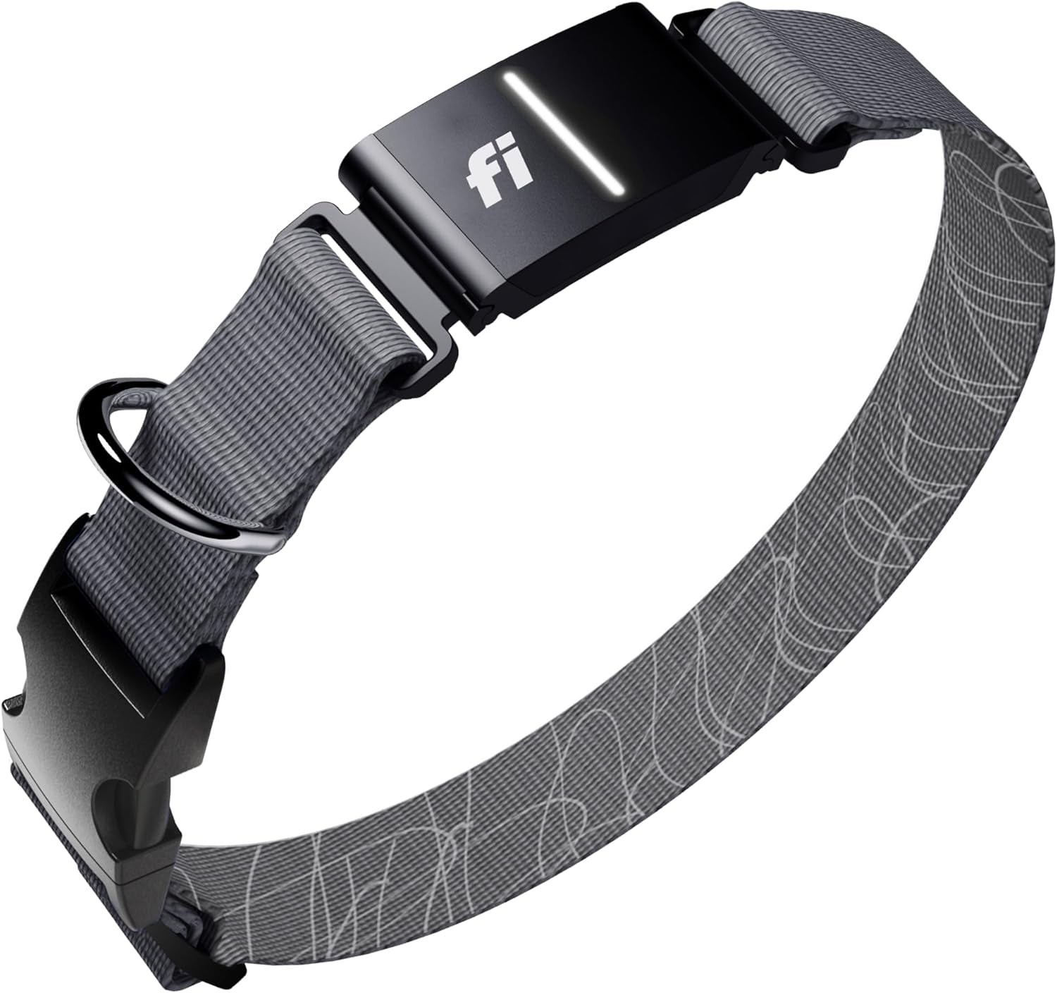 Fi Series 3+ Smart GPS Dog Tracker Collar Health Monitor Waterproof LED Gray