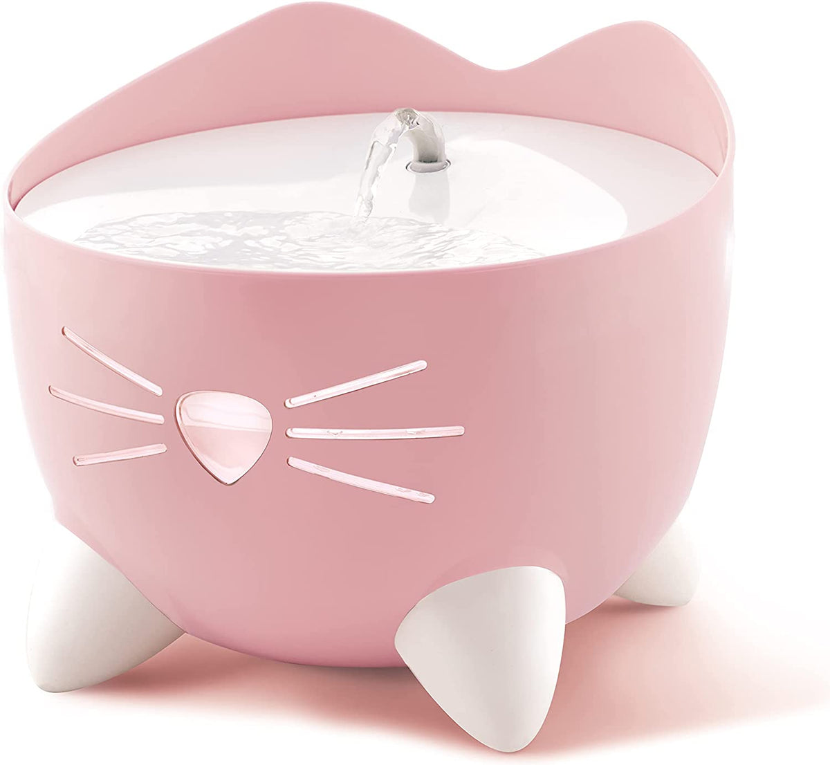 Catit PIXI Stainless Steel Cat Water Fountain 2L Triple Filter Quiet Pump