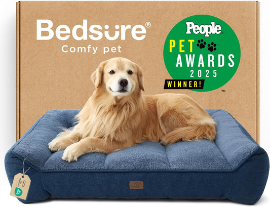 Bedsure Supportmax Orthopedic Dog Bed – Extra-Thick Bolster Sofa