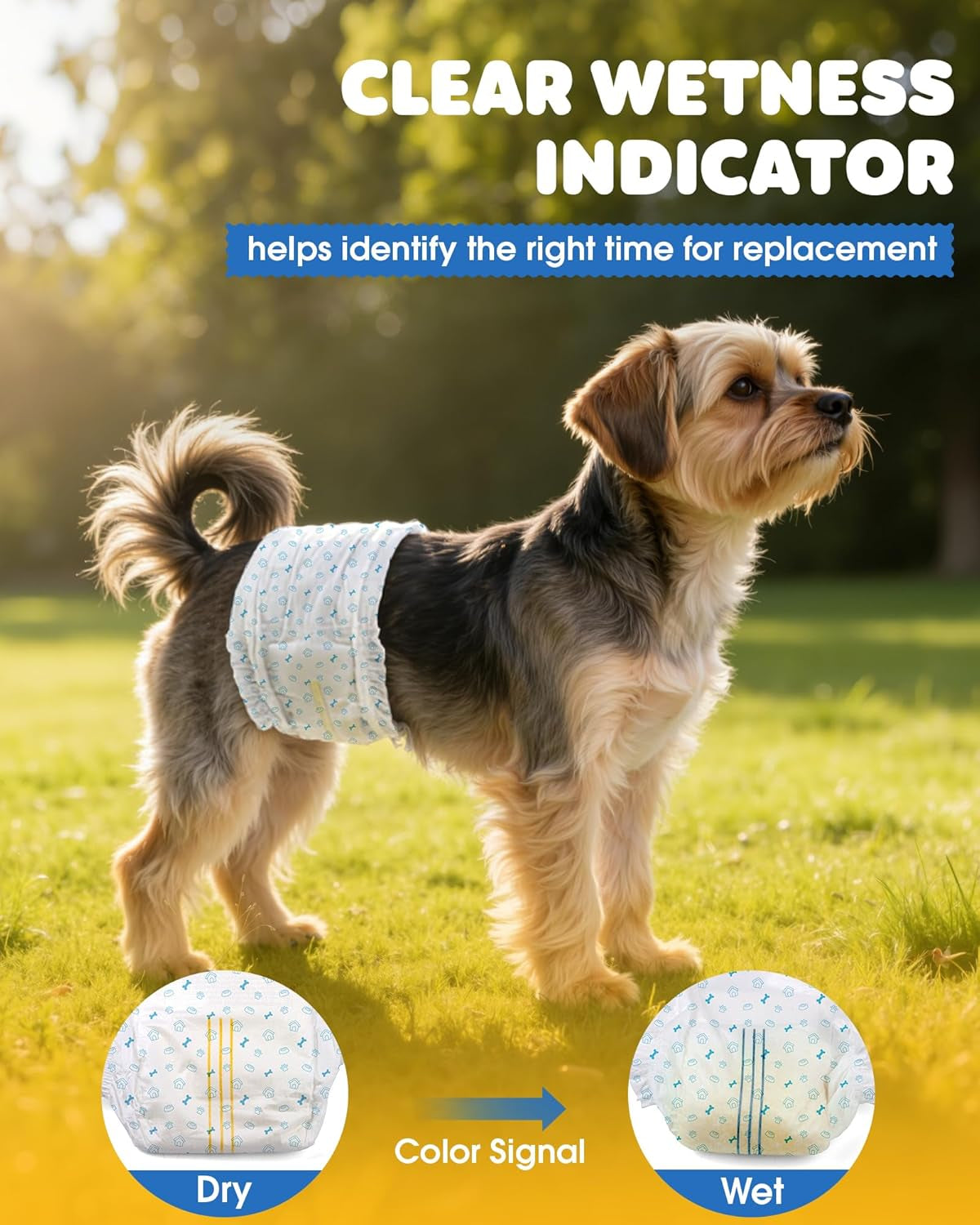 Male Dog Diapers 96 Count Small Belly Bands Leakproof Absorbent Wraps