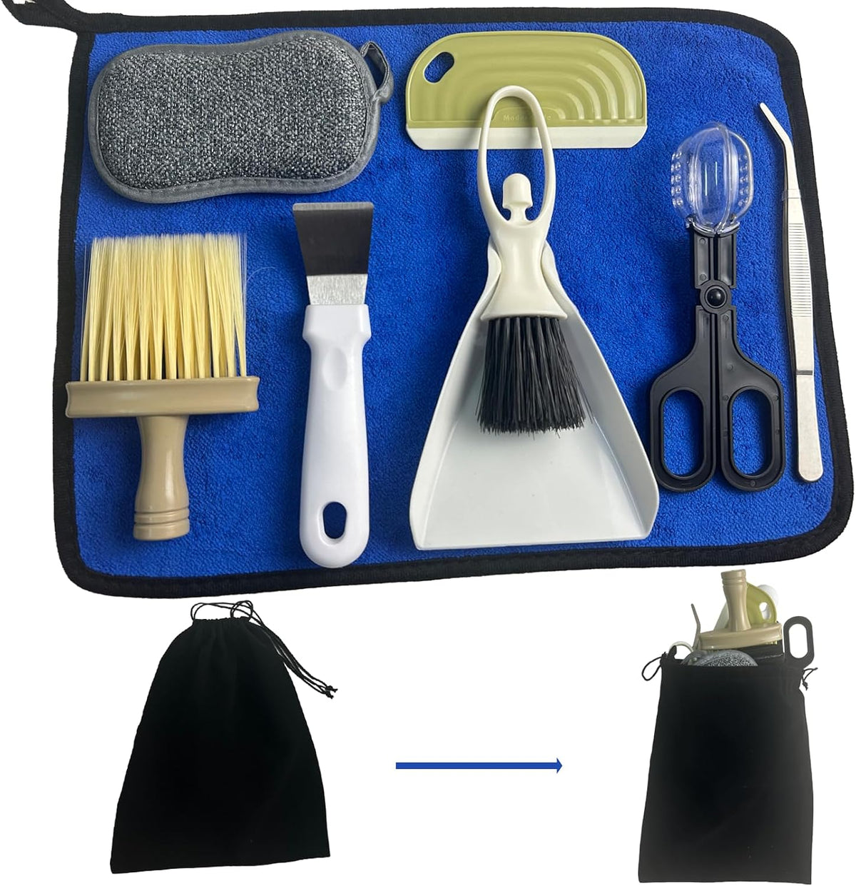 Reptile Habitat Cleaning Kit – 9-Piece Terrarium Tool Set