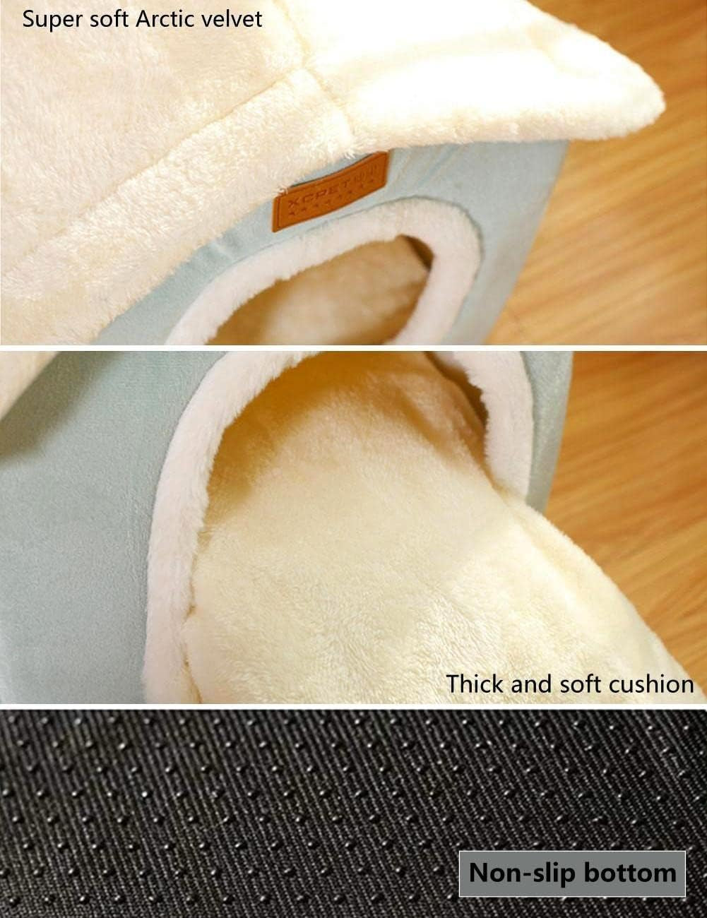 Indoor Dog House Bed Memory Foam Foldable Washable Small Medium Large