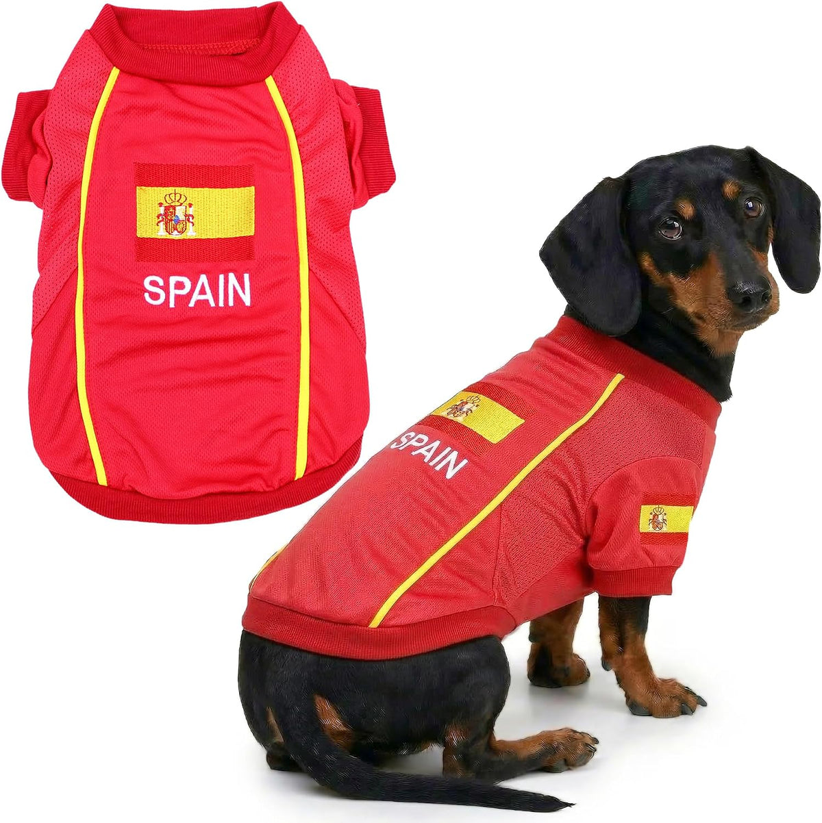 Parisian Pet Soccer Jersey for Dogs – Breathable Mesh Team Jersey, XS–5XL