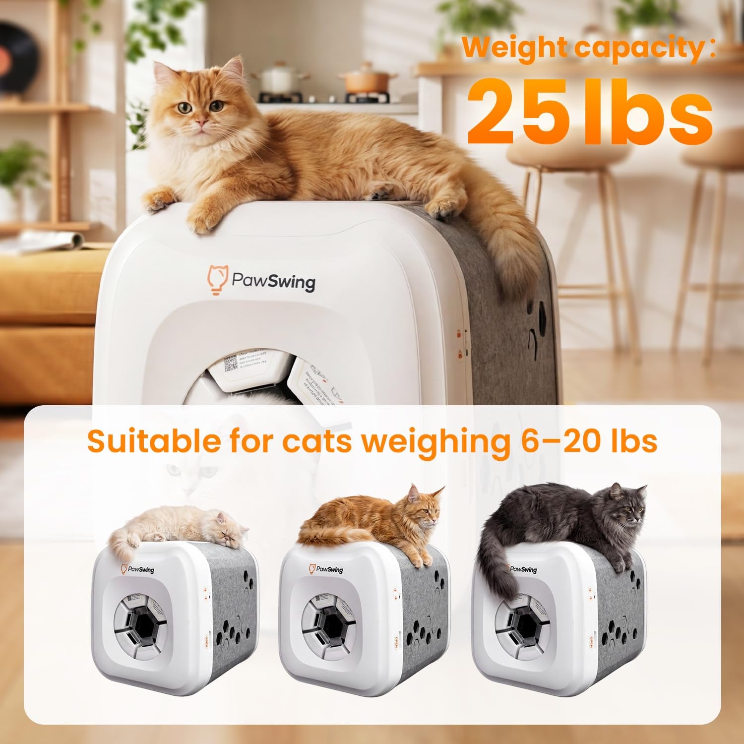 Cat Self Groomer Automatic Fur Collector Brush Grooming Box for Cats