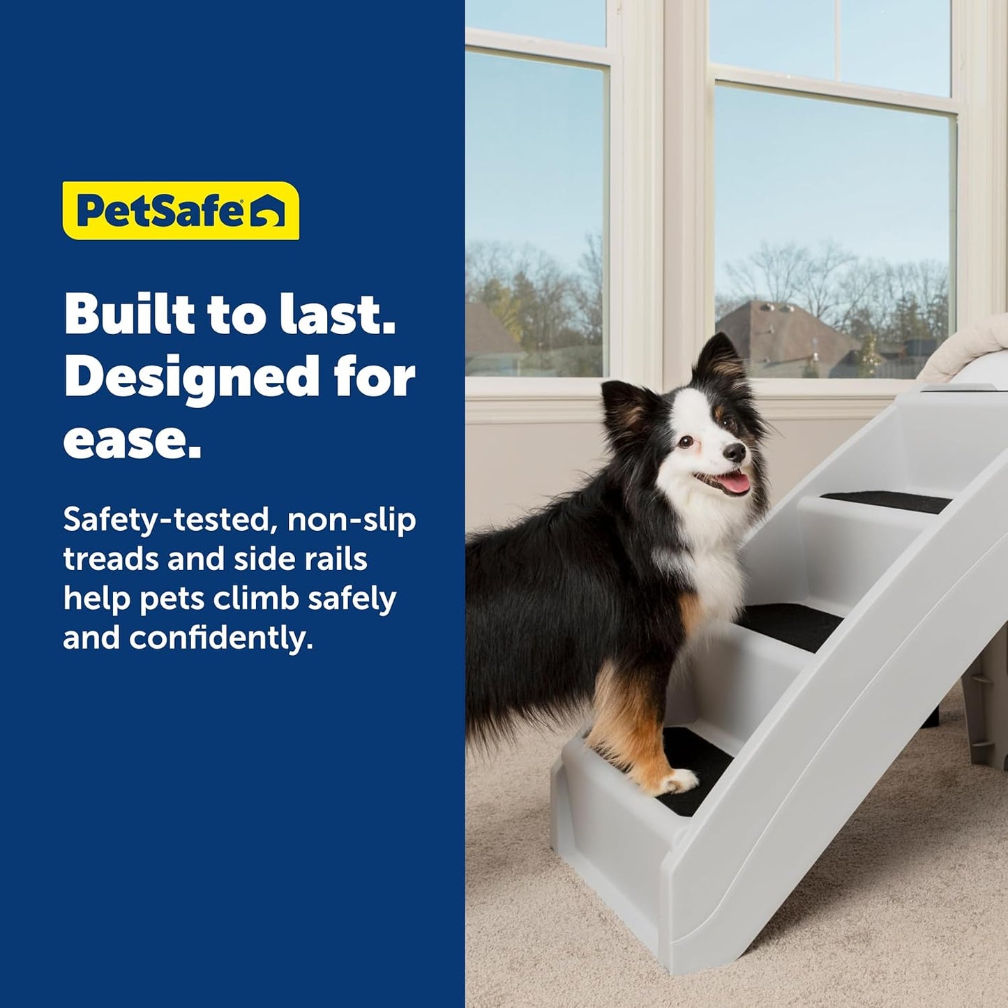 Dog Stairs for Bed Foldable Pet Steps Non Slip Portable 20 25 Inch