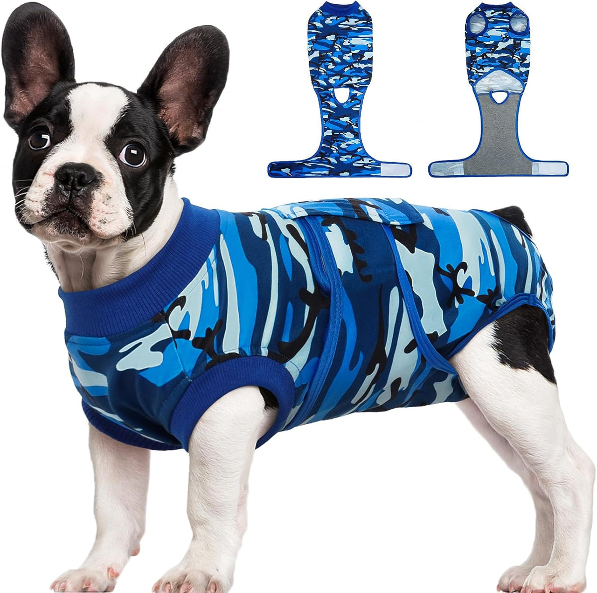 Kuoser Recovery Suit for Dogs & Cats – Soft Cotton Surgery Suit, XS–2XL