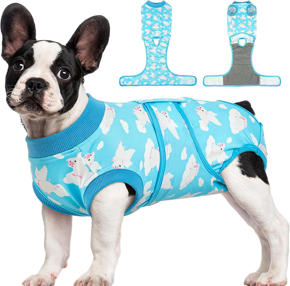 Kuoser Recovery Suit for Dogs & Cats – Soft Cotton Surgery Suit, XS–2XL