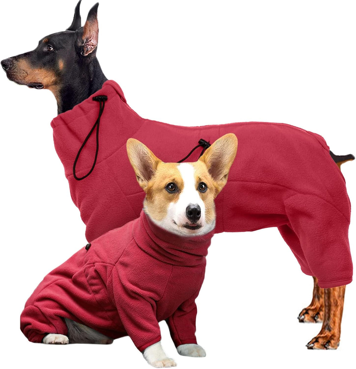 Full-Body Fleece Dog Winter Coat – 13 Patterns, XS–4XL