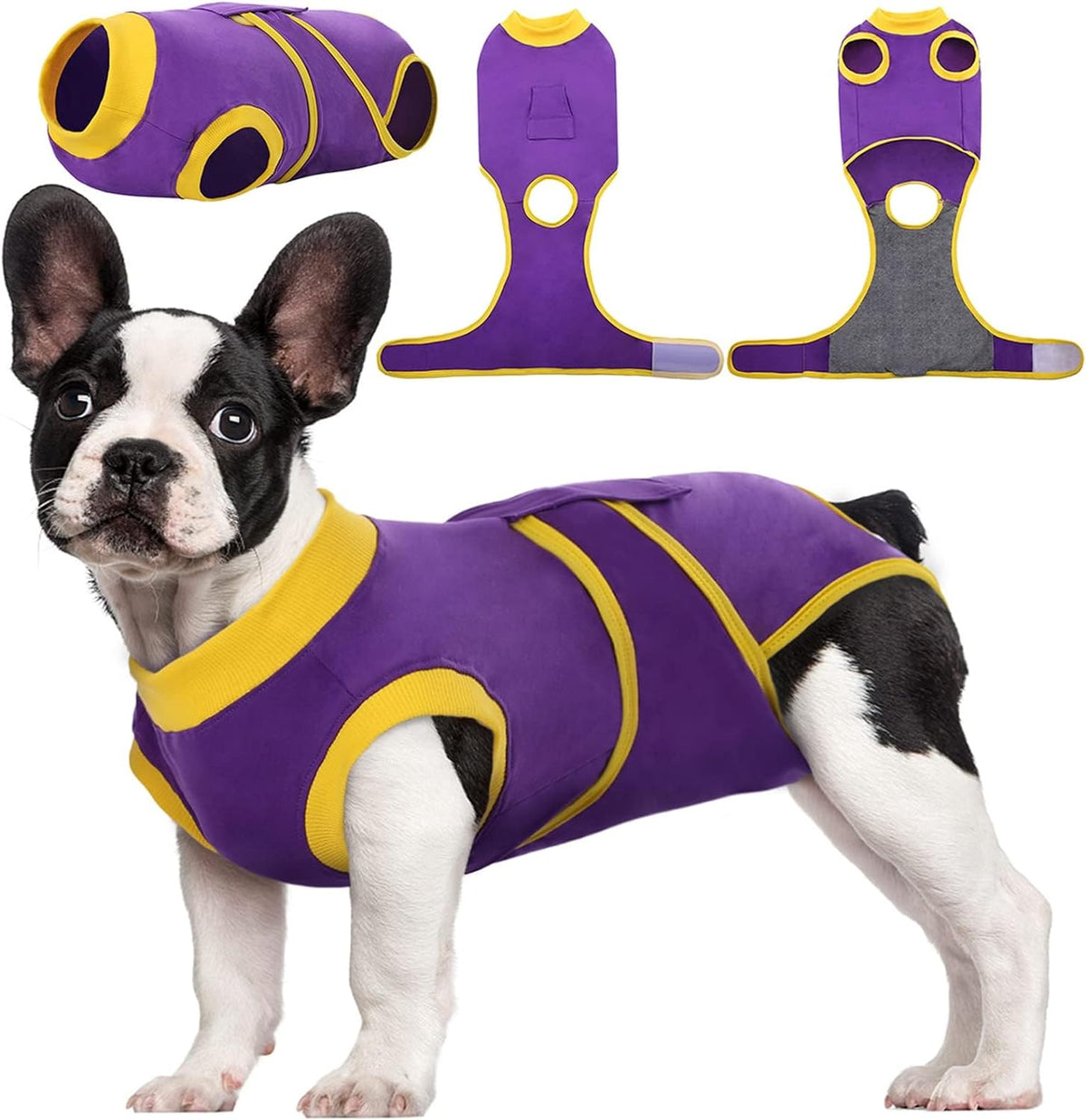 Kuoser Recovery Suit for Dogs & Cats – Soft Cotton Surgery Suit, XS–2XL