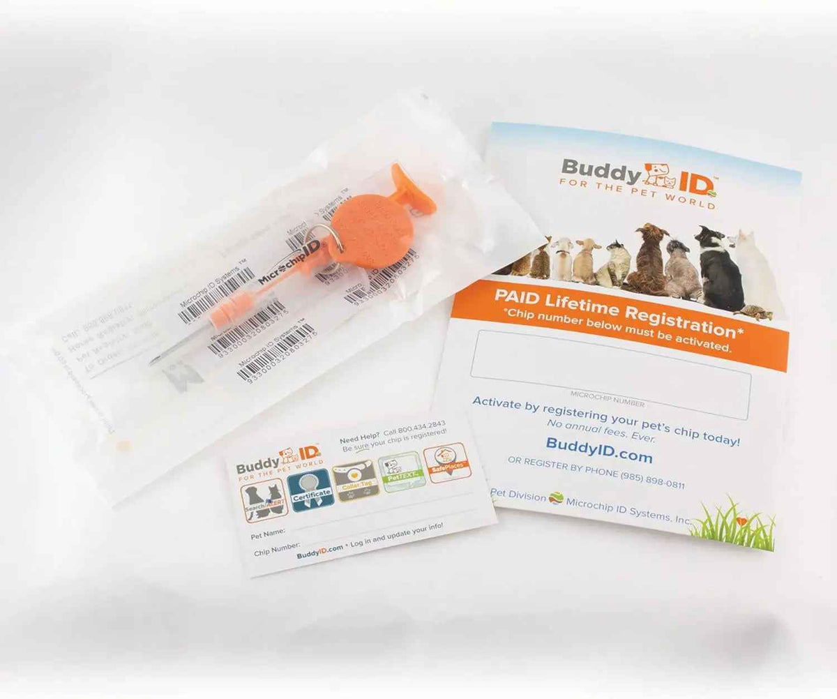 5 Pack ISO Pet Microchip + Lifetime Registration Universal Dog Cat ID Kit