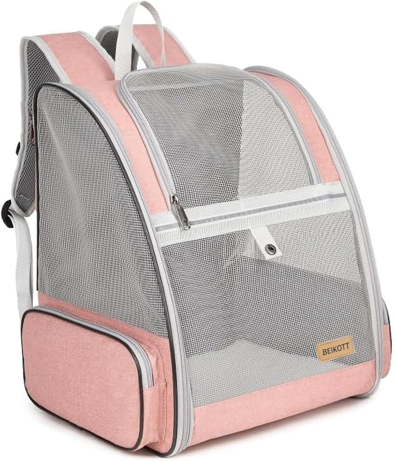 Cat Carrier Backpack Ventilated Pet Carrier for Cats Dogs Small Pets Mesh-Pk