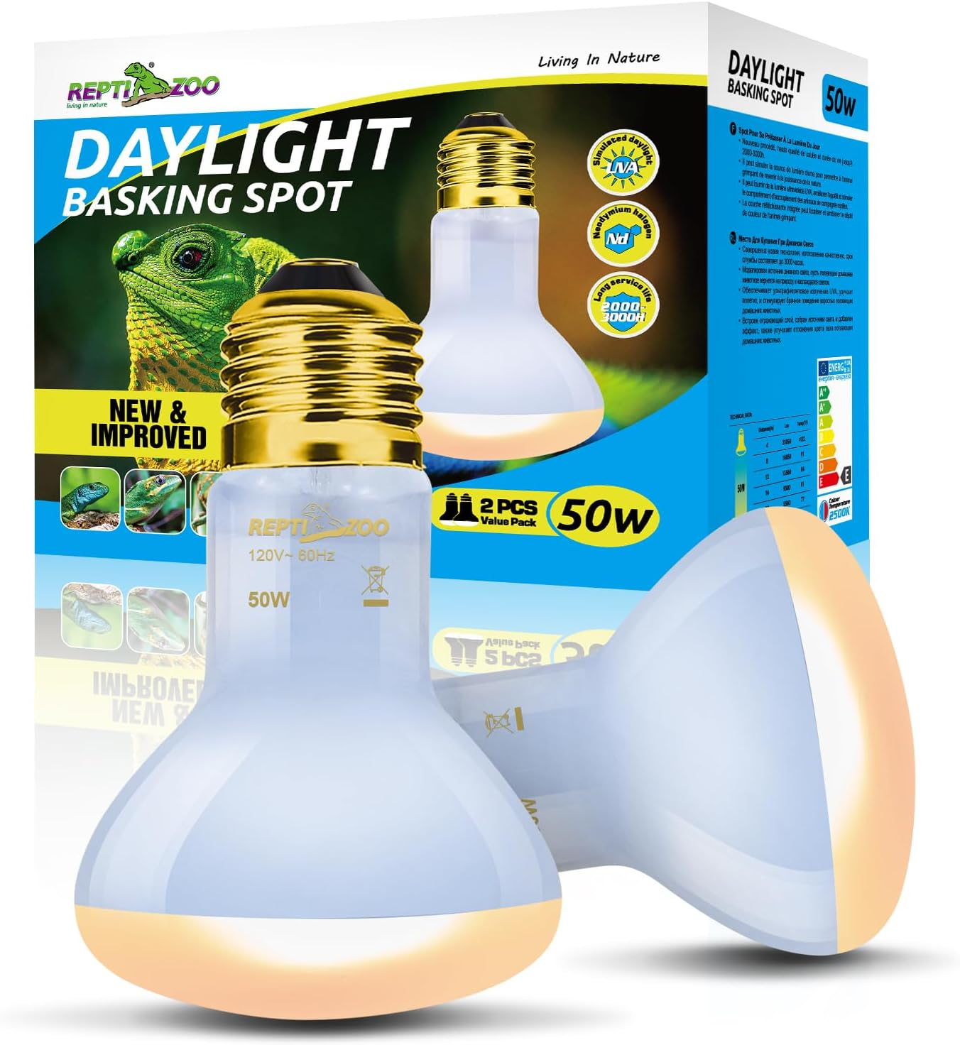Reptile Night Heat Bulb Infrared Moonlight E26 2 Pack 50W 150W 50W Basking Spot Lamp