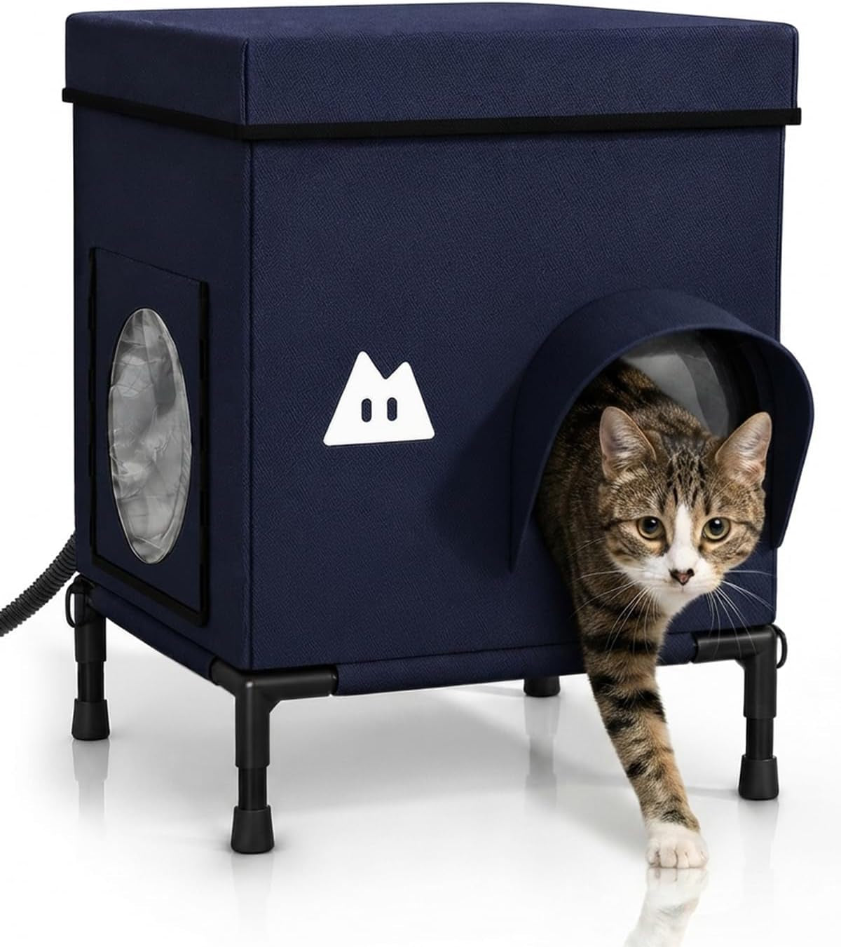 Heated Outdoor Cat House – Insulated Weather-Resistant Shelter, 2 Sizes