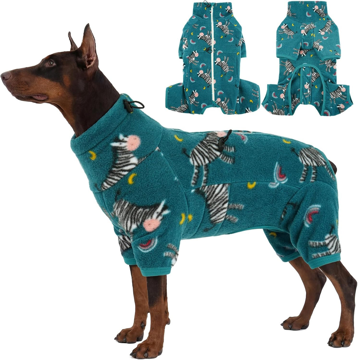 Full-Body Fleece Dog Winter Coat – 13 Patterns, XS–4XL