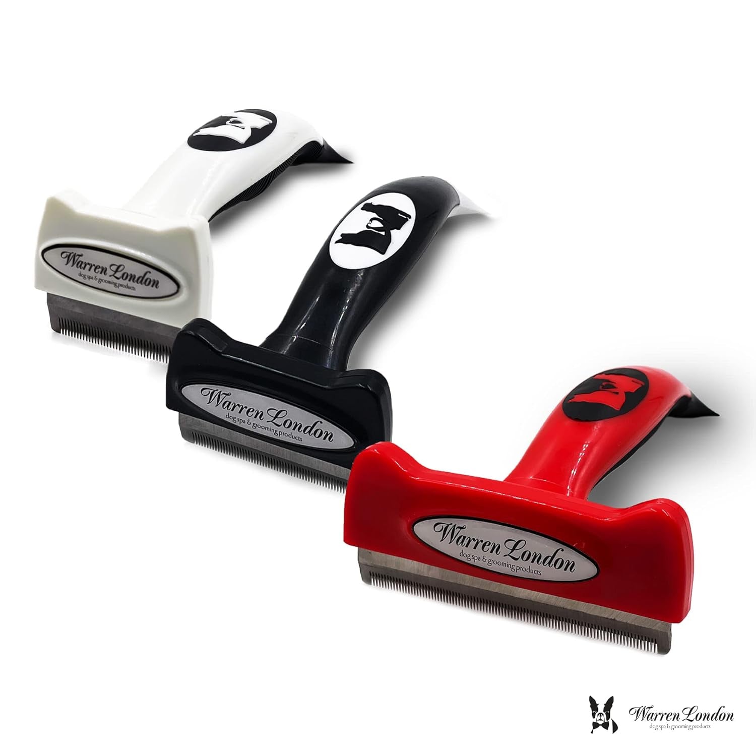 Short Hair Dog Deshedding Brush Stainless Steel Grooming Tool Small Dogs