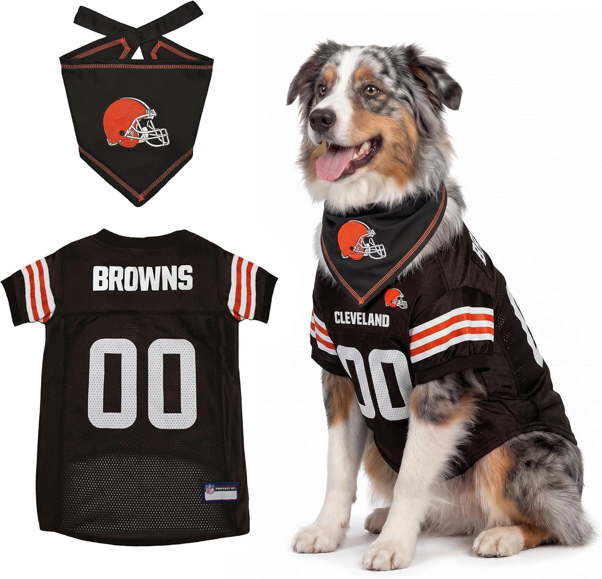 NFL Dog Jersey & Tie Bandana Set Official Pet Apparel All Teams