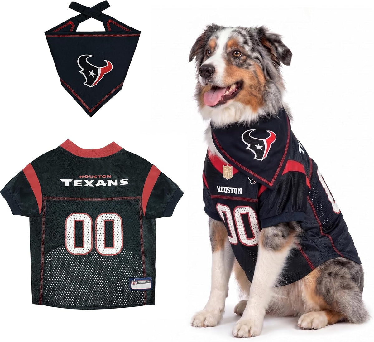 NFL Dog Jersey & Tie Bandana Set Official Pet Apparel All Teams