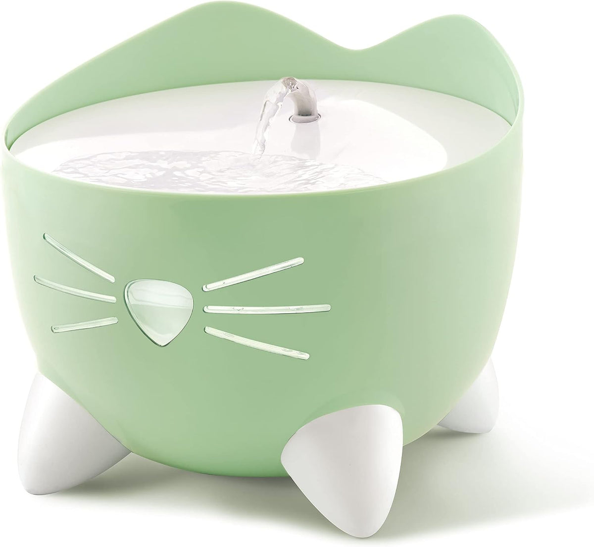 Catit PIXI Stainless Steel Cat Water Fountain 2L Triple Filter Quiet Pump