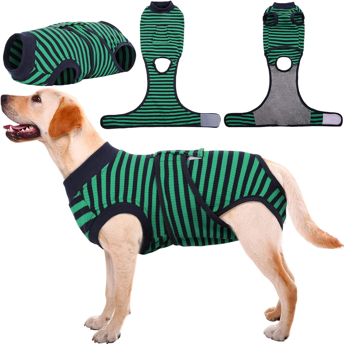 Kuoser Recovery Suit for Dogs & Cats – Soft Cotton Surgery Suit, XS–2XL
