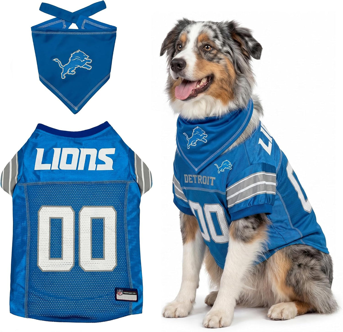 NFL Dog Jersey & Tie Bandana Set Official Pet Apparel All Teams