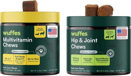 Hip & Joint Supplement & Multivitamin Bundle for Large Breed Dogs Large Breed