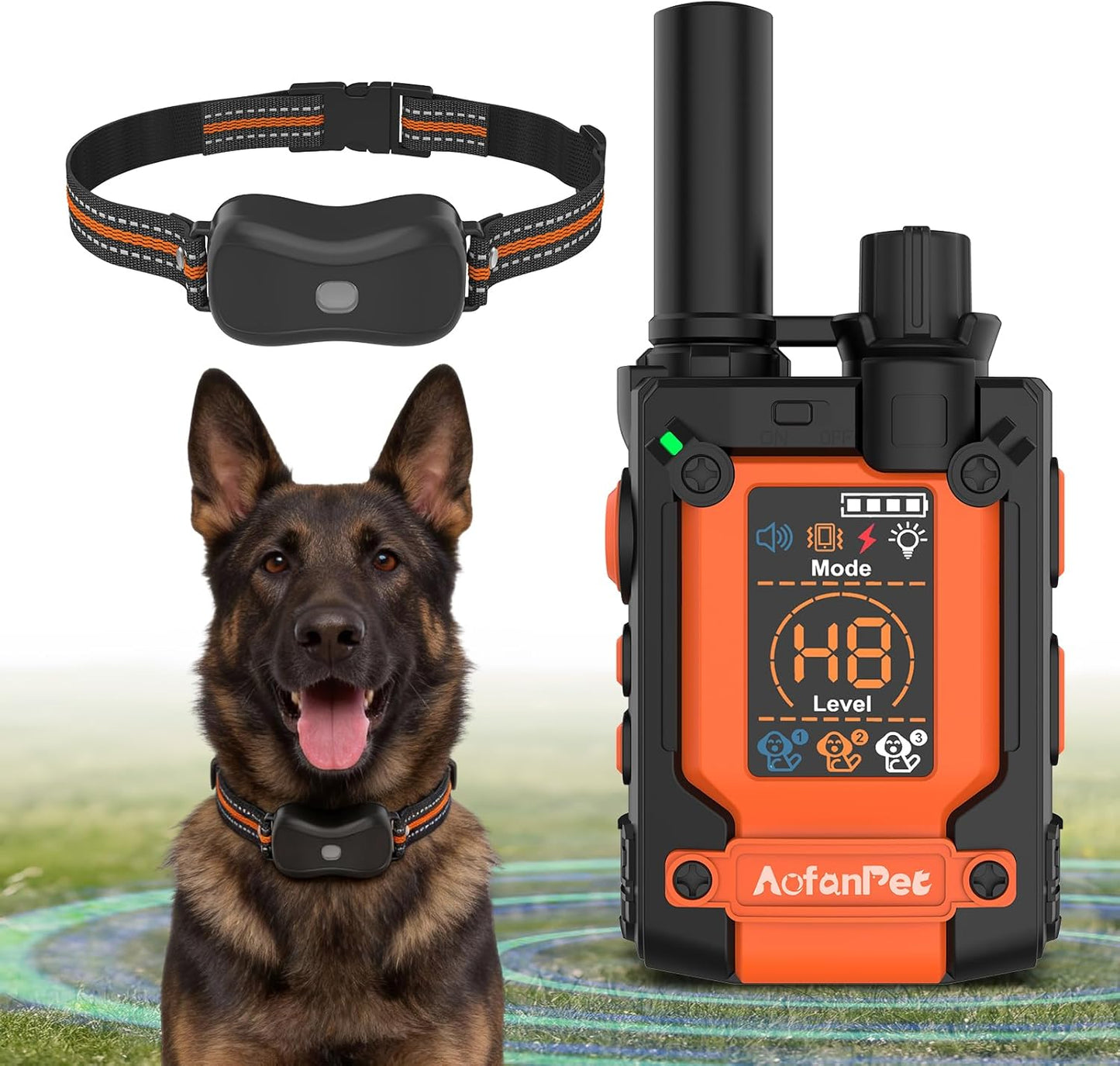 Dog Training Collar Remote 4500ft Waterproof Rechargeable Beep Vibration Shock 1