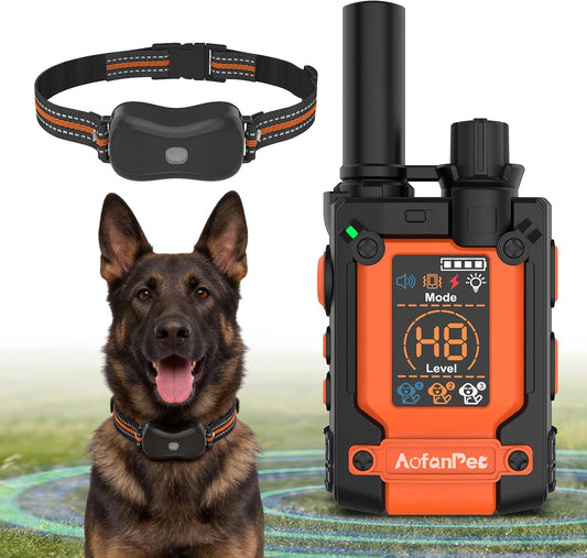Dog Training Collar Remote 4500ft Waterproof Rechargeable Beep Vibration Shock 1