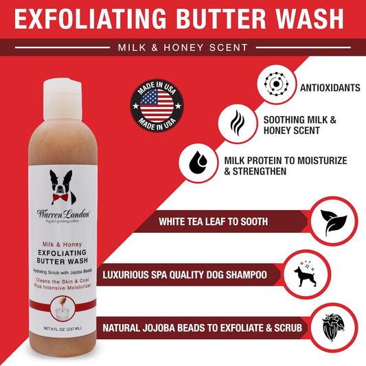 Warren London Dog Shampoo Conditioner Combo Detangler Moisturizer 8oz