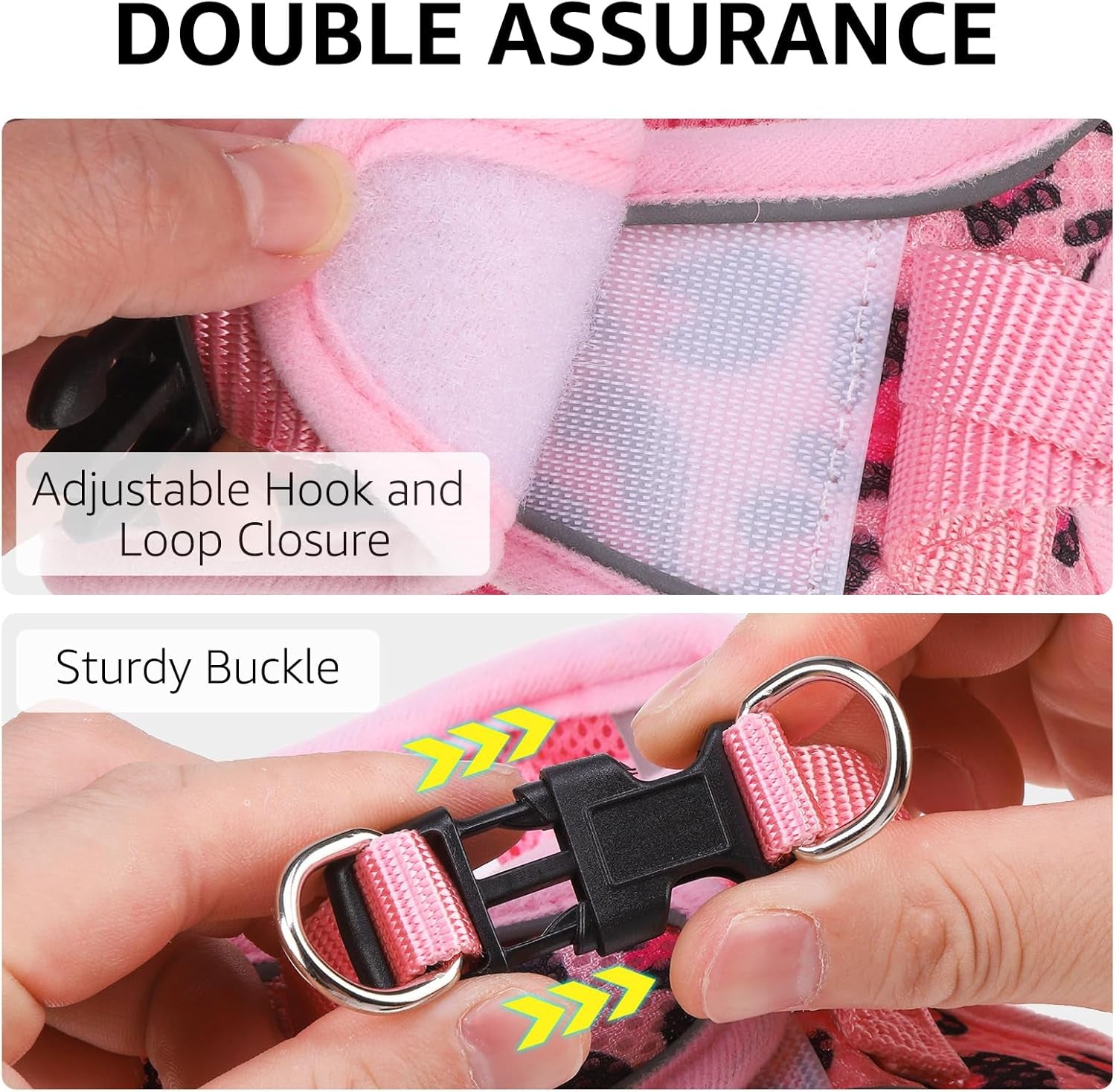 Cat Harness and Leash Set Escape Proof Reflective Mesh Vest