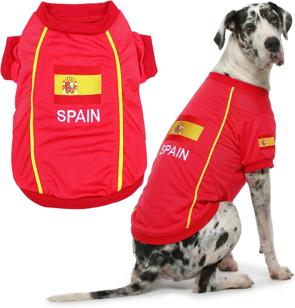 Parisian Pet Soccer Jersey for Dogs – Breathable Mesh Team Jersey, XS–5XL
