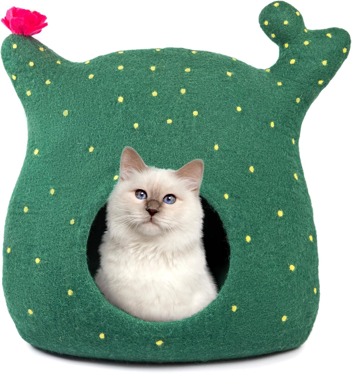 Merino Wool Cat Cave – Handmade Hideaway, 20 Styles