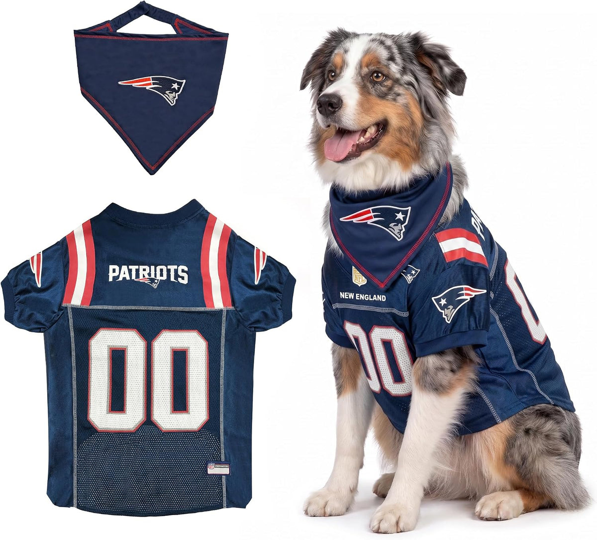 NFL Dog Jersey & Tie Bandana Set Official Pet Apparel All Teams