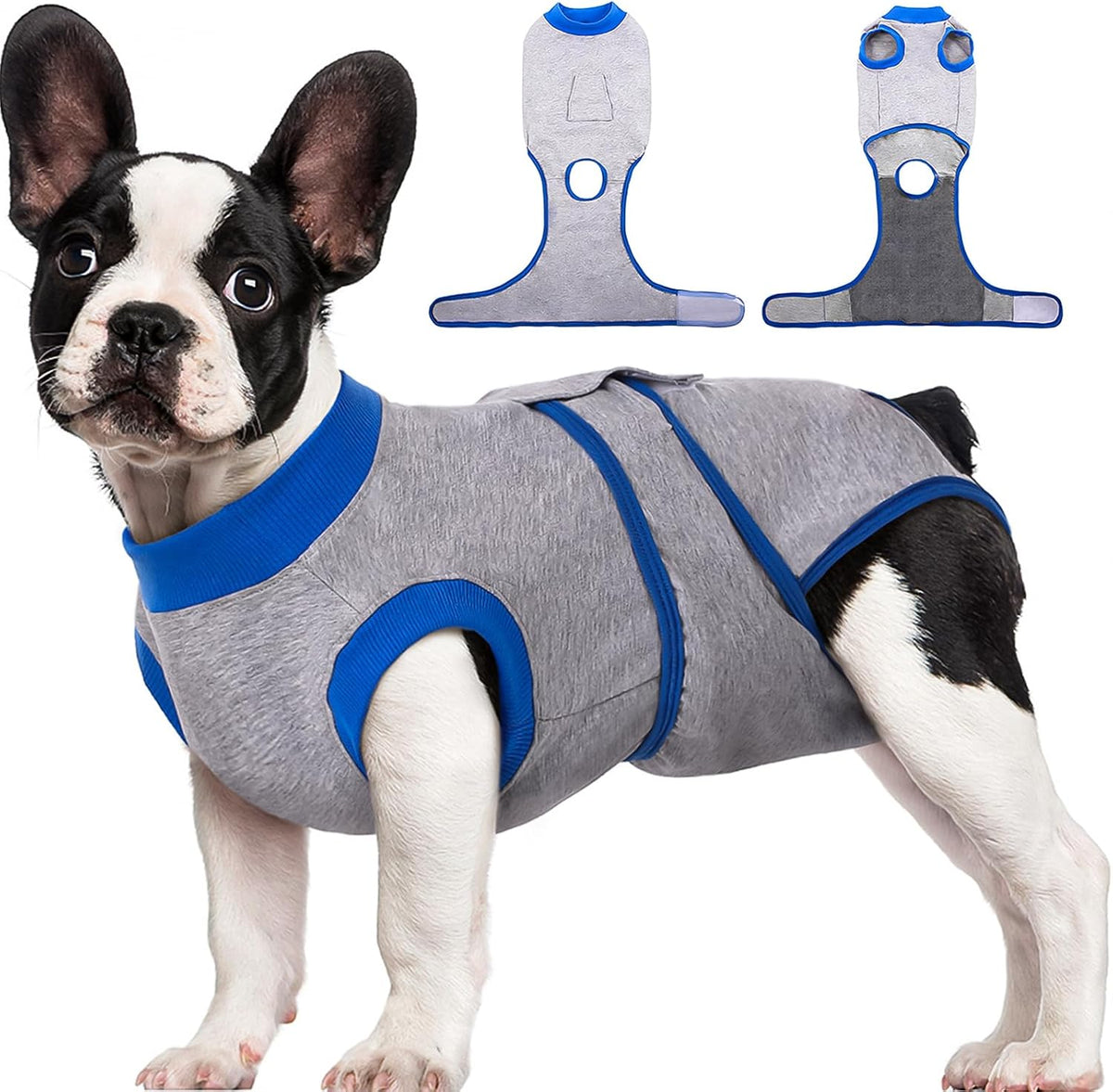 Kuoser Recovery Suit for Dogs & Cats – Soft Cotton Surgery Suit, XS–2XL