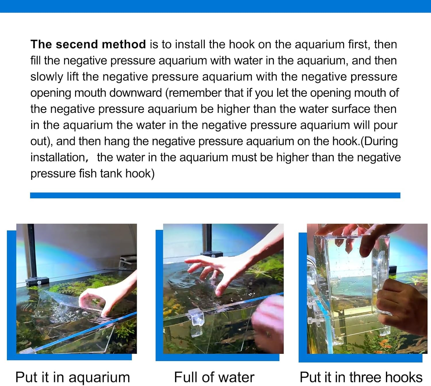 Fish Tank Auto Top Off Negative Pressure Aquarium Water Refill System