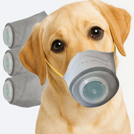 Dog Face Mask Anti Smoke Air Filter Respirator Medium Large Dogs 3 Pack Default Title