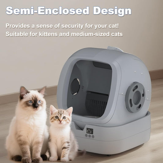 Automatic Self Cleaning Cat Litter Box App Control Weight Monitor
