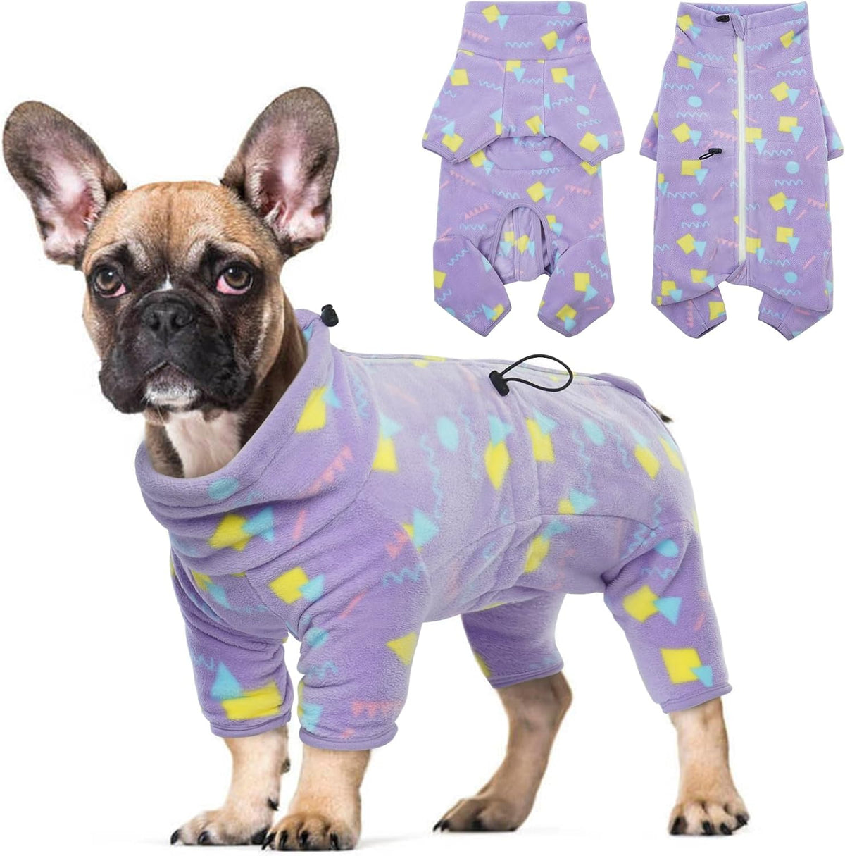 Full-Body Fleece Dog Winter Coat – 13 Patterns, XS–4XL