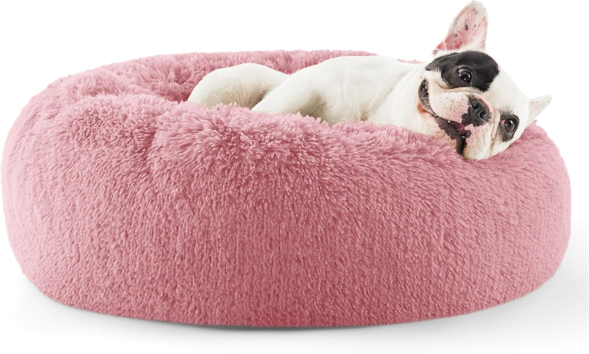 Bedsure Calming Donut Pet Bed – Multiple Sizes & Colors