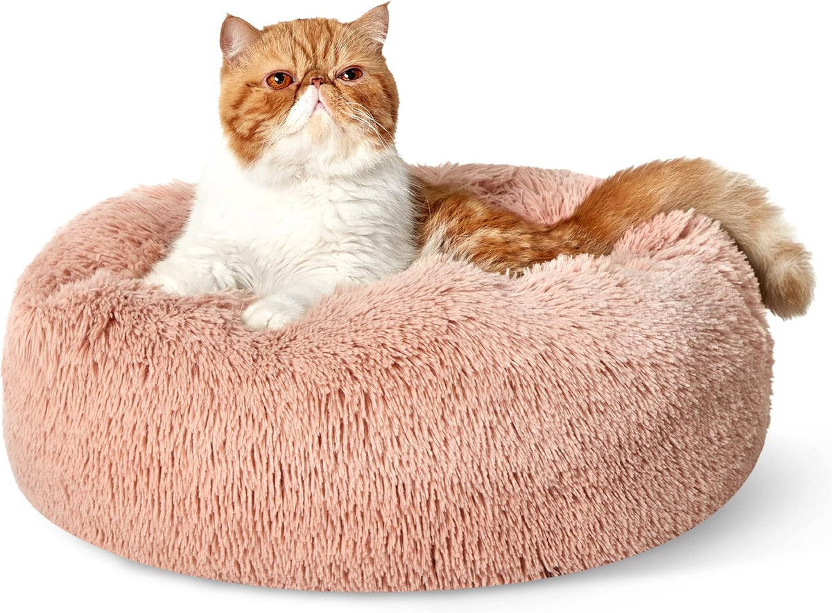 Bedsure Calming Donut Pet Bed – Multiple Sizes & Colors