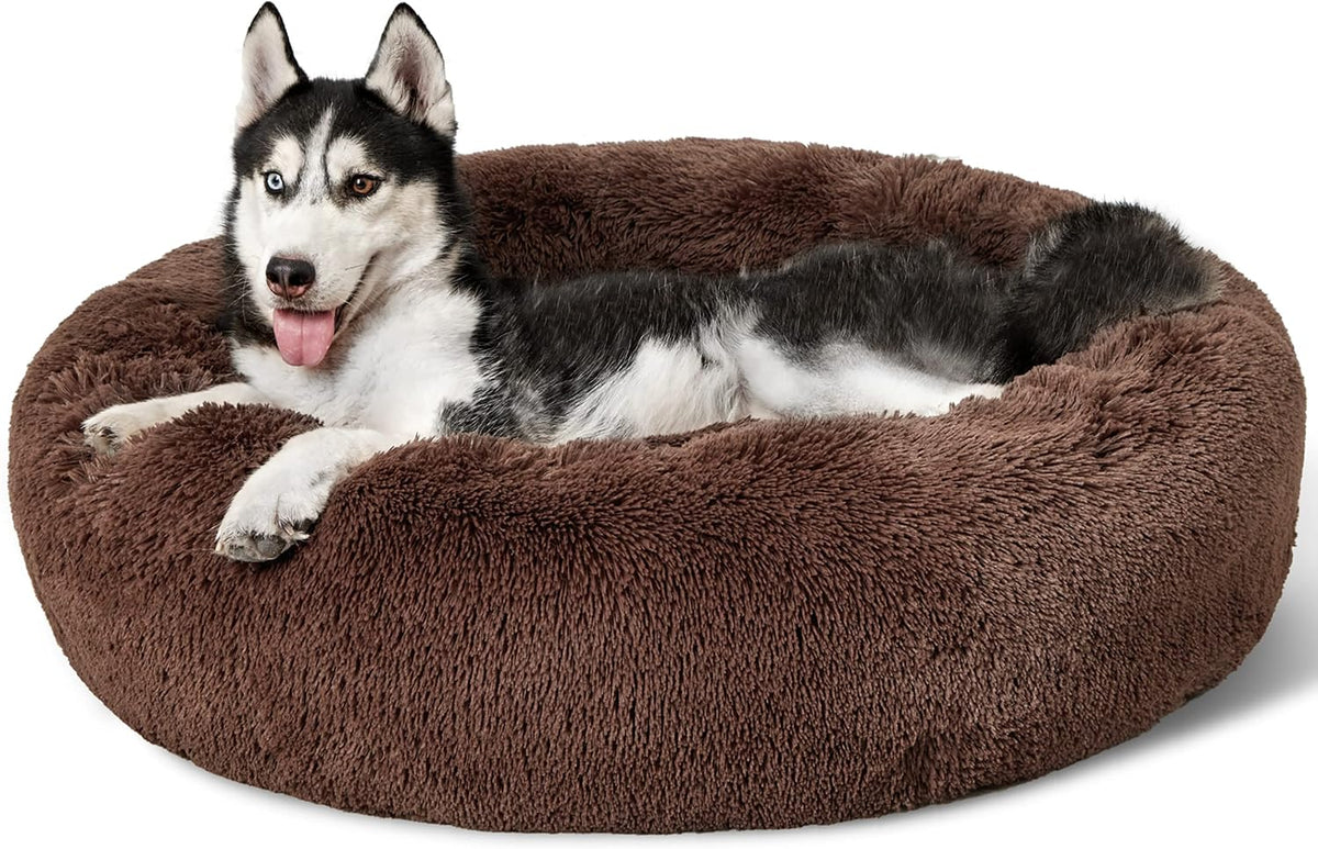 Bedsure Calming Donut Pet Bed – Multiple Sizes & Colors